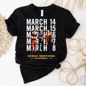 Jonas Brothers On Broadway March 2025 Shirt