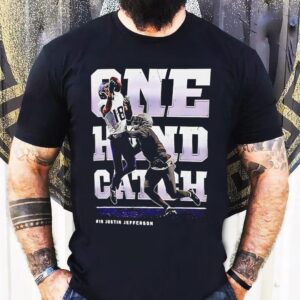 Justin Jefferson One Hand Catch Minnesota Vikings Football Shirt