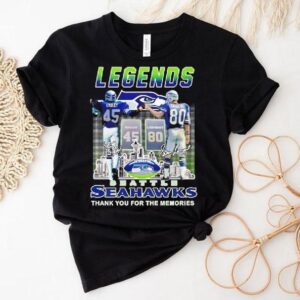 Kenny Easley And Steve Largent Legends Seattle Seahawks Thank You For The Memories Shirt