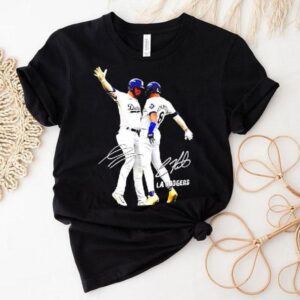 Kik Hernandez And Gavin Lux Funny Celebartion Los Angeles Baseball Signatures Shirt