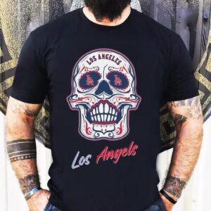 Los Angeles Angels Mitchell Ness Sugar Skull Boxy 2025 Shirt
