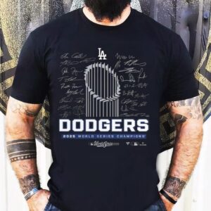 Los Angeles Dodgers 2025 World Series Champions Big Tall Signature Roster Shirt