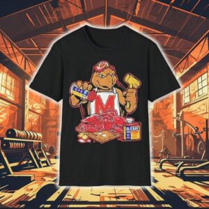 Maryland Terrapins Old Bay Crab Picking Testudo Mascot Shirt