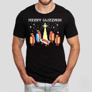Merry Glizzmas Mesh Trucker Hotdog Shirt