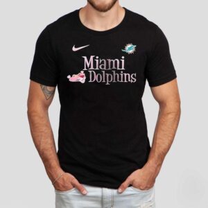 Miami Dolphins X Pink Panther Cartoon Shirt