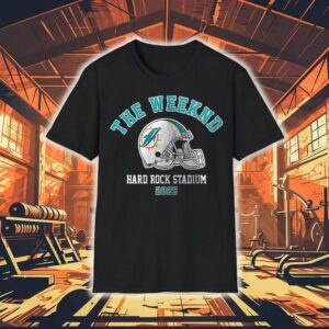 Miami Dolphins X The Weeknd Hard Rock Stadium Helmet Shirt