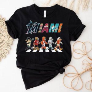 Miami Sports Team Mascot Abbey Road 2025 Shirt