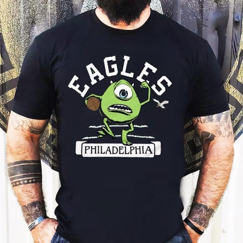 Monsters Inc Mike Wazowski X Philadelphia Eagles Shirt Monsters Inc Mike Wazowski X Philadelphia Eagles Shirt