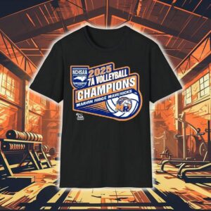 Nchsaa 2025 7a Volleyball Champions Marvin Ridge Mavericks Shirt