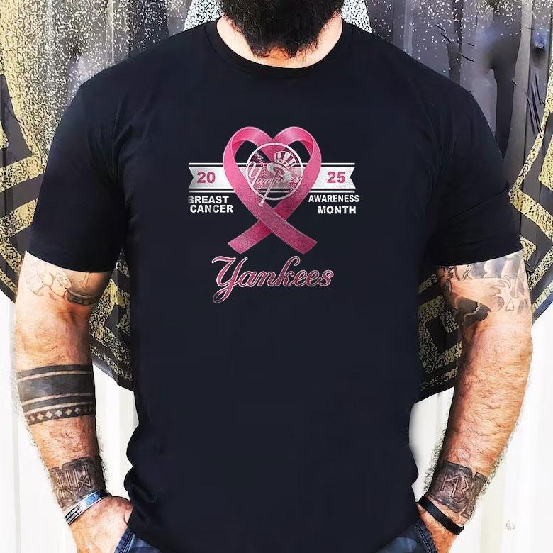 New York Yankees Strike Out Breast Cancer Shirt New York Yankees Strike Out Breast Cancer Shirt