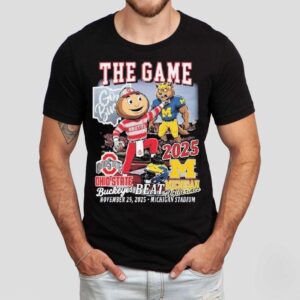 Ohio State Buckeyes The Game Beat Michigan Wolverines 2025 Stadium Go Bucks Mascot Shirt