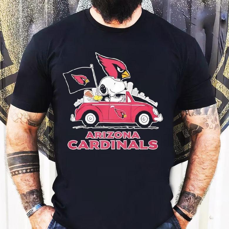 Peanuts X Arizona Cardinals Welcome To The Pound Driving Car Shirt Peanuts X Arizona Cardinals Welcome To The Pound Driving Car Shirt