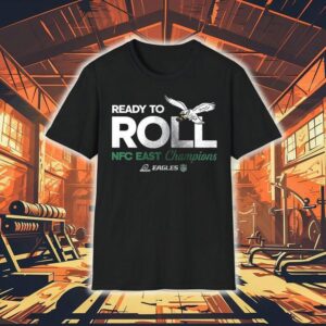 Philadelphia Eagles Kelly Green Ready To Roll Nfc East Champions Logo Shirt