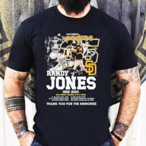 Randy Jones San Diego Padres 1950 2025 Thank You For The Memories Signature Shirt