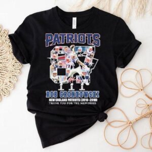 Rob Gronkowski New England Patriots 2010 2018 Thank You For The Memories Signature Shirt