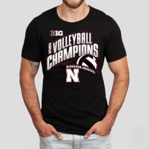 Scarlet Nebraska Huskers Big Women S Volleyball Regular Season Champions Locker Room Tshirt