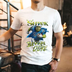 Shrek X Carolina Panthers Beware Ogre Nfl Shirt