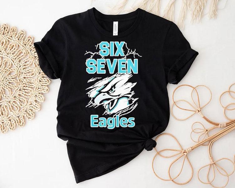 Six Seven Philadelphia Eagles Logo Lightning Shirt Six Seven Philadelphia Eagles Logo Lightning Shirt