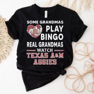 Some Grandmas Play Bingo Real Grandmas Watch Texas Am Aggies Diamond Heart Shirt