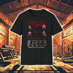Stranger Things 5 One Last Adventure 2025 9th Anniversary Thank You For The Memories Shirt