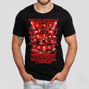 Stranger Things Season 5 One Last Adventure Signatures Shirt 1 Stranger Things Season One Last Adventure Signatures Tshirt