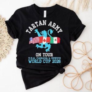 Tartan Army On Tour Usa Canada And Mexico World Cup 2026 Shirt