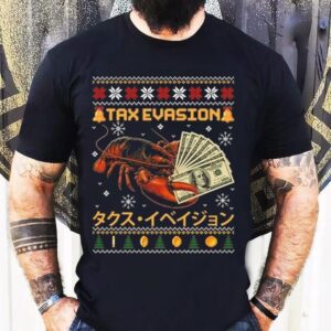 Tax Evasion Lobster Ugly Christmas Shirt