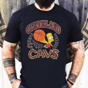 The Simpsons Bart X Cleveland Cavaliers Shirt