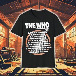 The Who Live In Concert 1 Baba O’riley 2 Bargain 3 Love Ain’t For Keeping Shirt