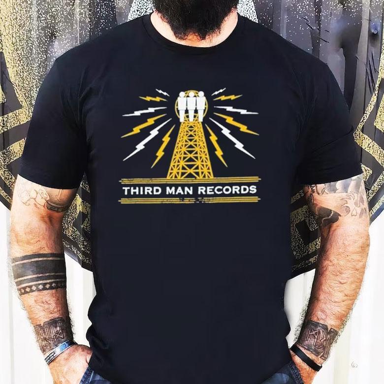 Third Man Records Tesla Tower Shirt Third Man Records Tesla Tower Shirt