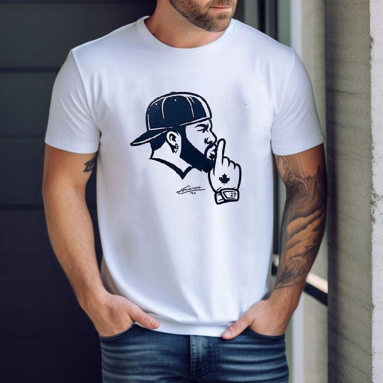Toronto Blue Jays Vladdy Shush Meme Signature Logo Shirt Toronto Blue Jays Vladdy Shush Meme Signature Logo Shirt
