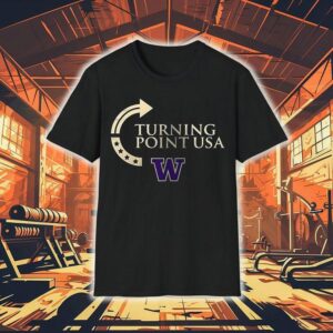 Washington Huskies X University Of Washington X Charlie Kirk Turning Point Usa Logo Shirt