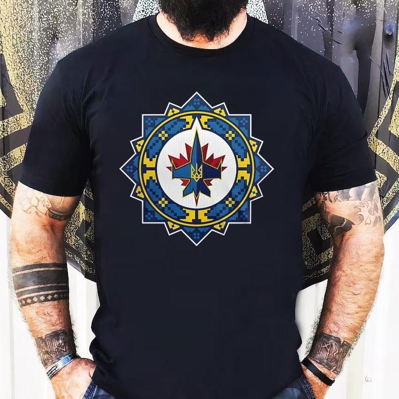 Winnipeg Jets X Ukrainian Heritage Night For Fans 2025 Shirt Winnipeg Jets X Ukrainian Heritage Night For Fans 2025 Shirt