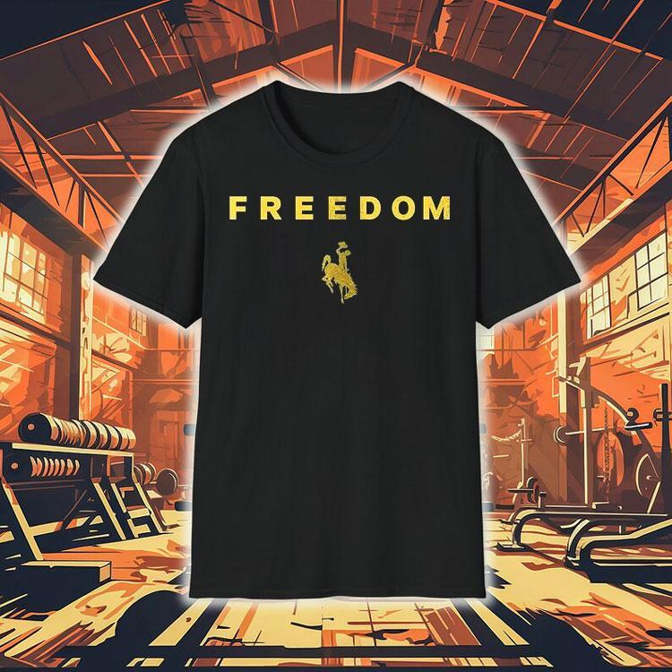 Wyoming Cowboys X University Of Wyoming X Charlie Kirk Freedom Logo Shirt Wyoming Cowboys X University Of Wyoming X Charlie Kirk Freedom Logo Shirt