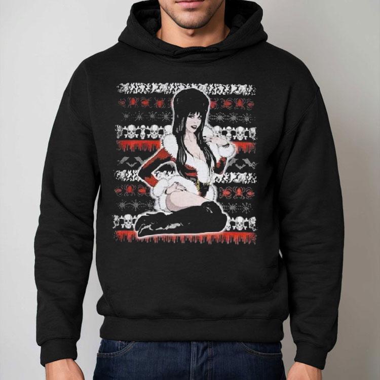 2023 Elvira Dark Xmas Ugly Christmas Shirt 2023 Elvira Dark Xmas Ugly Christmas Shirt