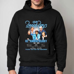 62nd Anniversary 1961 – 2023 The Beach Boys Thank You For The Memories Signatures Shirt 2 Nd Anniversary The Beach Boys Thank You For The Memories Signatures Hoodie