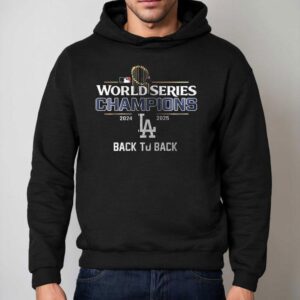 Back To Back Dodgers World Series Champions Sided Hoodie