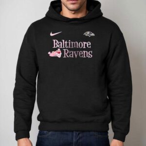 Baltimore Ravens X Pink Panther Cartoon Shirt 2 Baltimore Ravens X Pink Panther Cartoon Hoodie