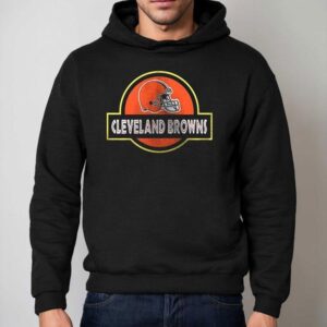 Cleveland Browns X Jurassic Park Life Finds A Way Hoodie