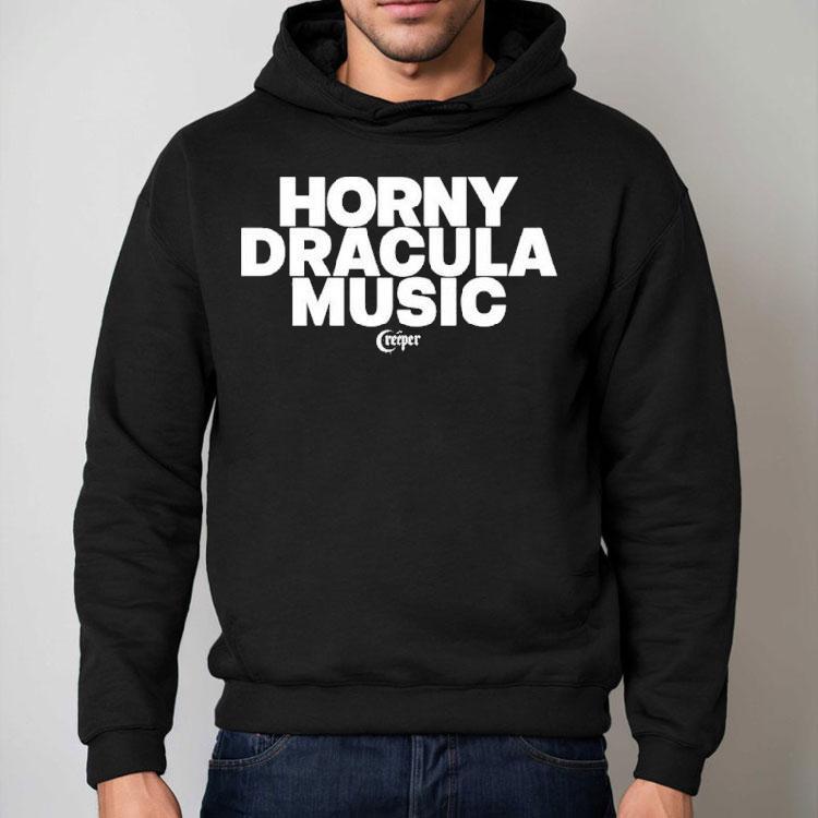 Creeper Cult Horny Dracula Music Shirt Creeper Cult Horny Dracula Music Shirt