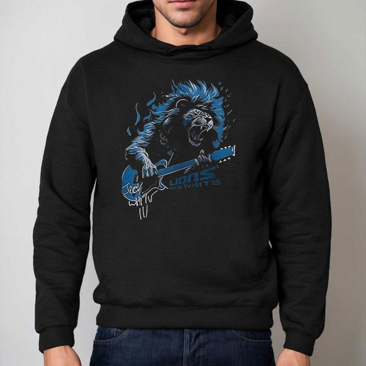 Detroit Lions X Jack White Another One Bites The Dust Mascot Signature Shirt Detroit Lions X Jack White Another One Bites The Dust Mascot Signature Shirt