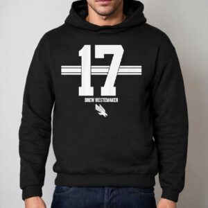 Drew Mestemaker North Texas Football 17 Stripe Logo Shirt 2 Drew Mestemaker North Texas Football Stripe Logo Hoodie