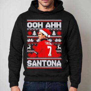 Eric Cantona Ooh Ahh Santona Christmas Shirt 2 Eric Cantona Ooh Ahh Santona Christmas Hoodie