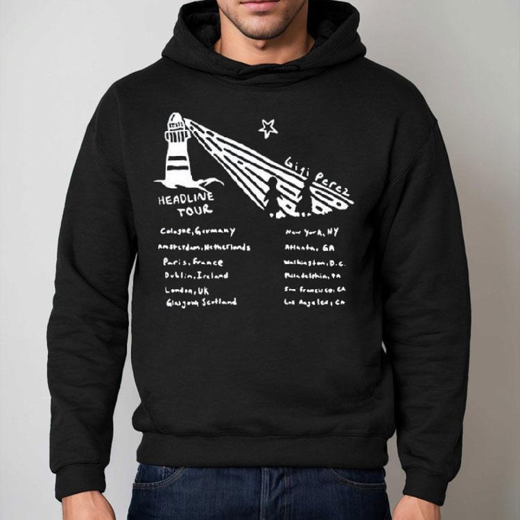 Gigi Perez Lighthouse Tour Black Shirt Gigi Perez Lighthouse Tour Black Shirt