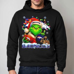Grinch And Denver Broncos Christmas Theme Helmet Shirt 2 Grinch And Denver Broncos Christmas Theme Helme Hoodie