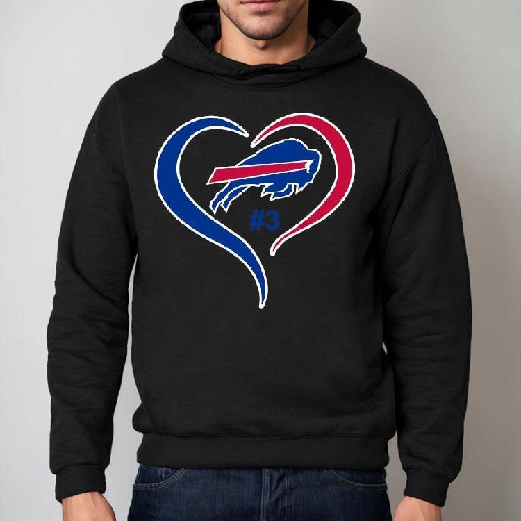 Heart Buffalo Bills #3 Damar Hamlin Shirt Heart Buffalo Bills #3 Damar Hamlin Shirt