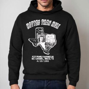 Hotter Than Hell A.t.f Family Barbecue Mt. Carmel Waco Tx 1993 Shirt 2 Hotter Than Hell A T F Family Barbecue Mt Carmel Waco Tx Hoodie