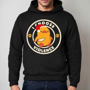 I Choose Violence Santa Duck Holding Knife Hoodie