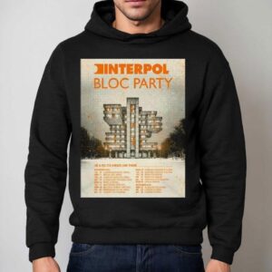 Interpol Uk And Eu Co Headline Tour Bloc Party Hoodie