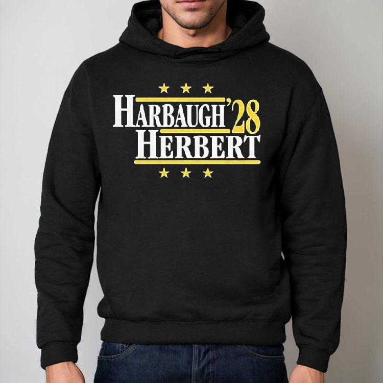 Jim Harbaugh Vs Justin Herbert Los Angeles Chargers 2028 Shirt Jim Harbaugh Vs Justin Herbert Los Angeles Chargers 2028 Shirt